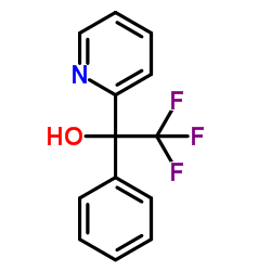 2,2,2-TRIFLUORO-1-PHENYL-1-PYRIDIN-2-YL-ETHANOL结构式