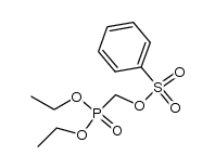 benzenesulfonyloxymethyl-phosphonic acid diethyl ester Structure