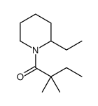 Piperidine, 1-(2,2-dimethyl-1-oxobutyl)-2-ethyl- (9CI) Structure
