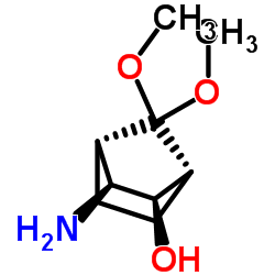 Bicyclo[2.2.1]heptan-2-ol, 3-amino-7,7-dimethoxy-, (1R,2R,3S,4S)- (9CI)结构式