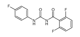 N-(2,6-difluorobenzoyl)-N'-(4-fluorophenyl)urea结构式