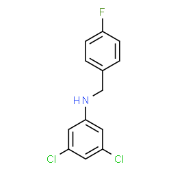 3,4-Dichloro-N-(4-fluorobenzyl)aniline structure