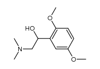 1-(2,5-dimethoxy-phenyl)-2-dimethylamino-ethanol结构式