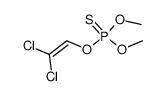 thiophosphoric acid O-(2,2-dichloro-vinyl) ester O',O''-dimethyl ester Structure