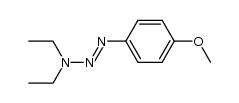 1-(4-Methoxyphenyl)-3,3-diethyl-1-triazene Structure