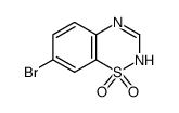 2H-1,2,4-BENZOTHIADIAZINE, 7-BROMO, 1,1-DIOXIDE structure