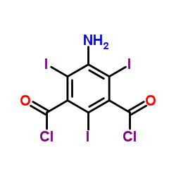 5-Amino-2,4,6- triiodisophthaloyl acid dichloride Structure