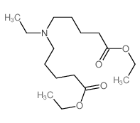 ethyl 5-(4-ethoxycarbonylbutyl-ethyl-amino)pentanoate Structure
