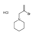 1-(2-bromoprop-2-enyl)piperidine,hydrochloride Structure