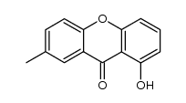 1-hydroxy-7-methyl-xanthen-9-one Structure