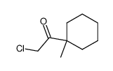 Ethanone, 2-chloro-1-(1-methylcyclohexyl)- (9CI) structure