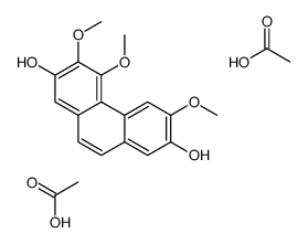 acetic acid,3,4,6-trimethoxyphenanthrene-2,7-diol结构式