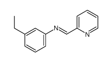 N-(3-ethylphenyl)-1-pyridin-2-ylmethanimine结构式