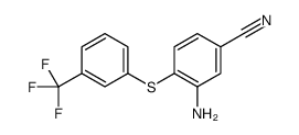 3-Amino-4-{[3-(trifluoromethyl)phenyl]sulfanyl}benzonitrile结构式