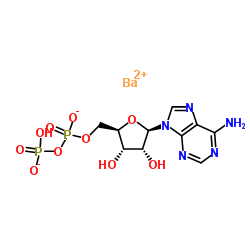 Adenosine 5'-(trihydrogen diphosphate) barium salt Structure