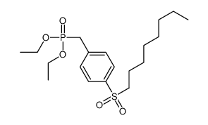 1-(diethoxyphosphorylmethyl)-4-octylsulfonylbenzene Structure