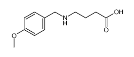 4-[(4-methoxybenzyl)amino]butanoic acid结构式