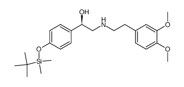 (R)-1-(4-((tert-butyldimethylsilyl)oxy)phenyl)-2-((3,4-dimethoxyphenethyl)amino)ethan-1-ol Structure