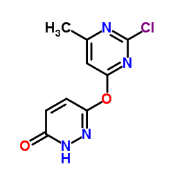 6-[(2-Chloro-6-methyl-4-pyrimidinyl)oxy]-3(2H)-pyridazinone Structure