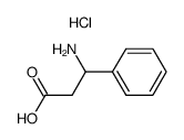 (RS)-3-amino-3-phenyl-propionic acid hydrochloride Structure