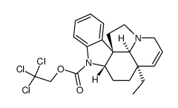 (-)-Na-(2,2,2-trichloroethyloxycarbonyl)-14,15-didehydro-aspidospermidine Structure