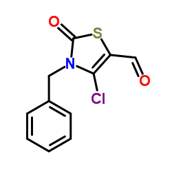 3-Benzyl-4-chloro-2-oxo-2,3-dihydro-1,3-thiazole-5-carbaldehyde Structure