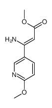 methyl 3-amino-3-(6-methoxypyridin-3-yl)prop-2-enoate结构式
