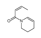 (E)-1-(3,4-dihydro-2H-pyridin-1-yl)but-2-en-1-one结构式
