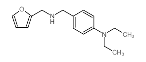 DIETHYL-(4-([(FURAN-2-YLMETHYL)-AMINO]-METHYL)-PHENYL)-AMINE结构式