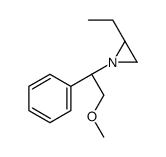Aziridine, 2-ethyl-1-[(1R)-2-methoxy-1-phenylethyl]-, (2S)- (9CI)结构式