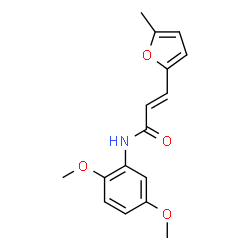 (2E)-N-(2,5-dimethoxyphenyl)-3-(5-methylfuran-2-yl)prop-2-enamide结构式