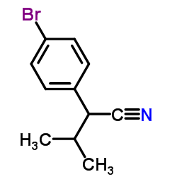 2-(4-溴-苯基)-3-甲基丁腈结构式