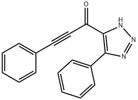 3-Phenyl-1-(5-phenyl-1H-1,2,3-triazol-4-yl)-2-propyn-1-one结构式