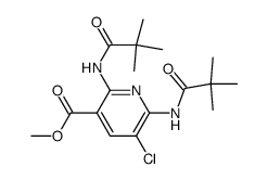 methyl 5-chloro-2,6-bis[(2,2-dimethylpropanoyl)amino]nicotinate Structure