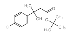 tert-butyl 3-(4-chlorophenyl)-3-hydroxy-butanoate结构式
