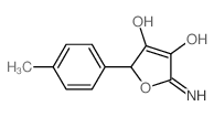 5-amino-4-hydroxy-2-(4-methylphenyl)furan-3-one结构式