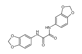 N,N'-bis(1,3-benzodioxol-5-yl)oxamide Structure