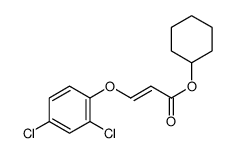 cyclohexyl (E)-3-(2,4-dichlorophenoxy)prop-2-enoate结构式