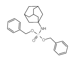 N-bis(phenylmethoxy)phosphoryladamantan-1-amine Structure