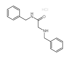 Acetamide,N-(phenylmethyl)-2-[(phenylmethyl)amino]-, hydrochloride (1:1) structure