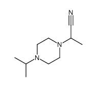 1-Piperazineacetonitrile,-alpha--methyl-4-(1-methylethyl)-(9CI)结构式