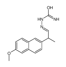 [2-(6-methoxynaphthalen-2-yl)propylideneamino]urea结构式