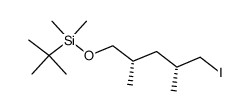 (2R,4S)-5-{[(tert-butyl)dimethylsilyl]oxy}-1-iodo-2,4-dimethylpentane结构式