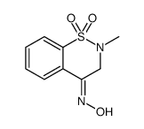 N-(2-methyl-1,1-dioxo-3H-1λ6,2-benzothiazin-4-ylidene)hydroxylamine结构式