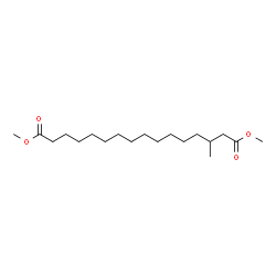 3-Methylhexadecanedioic acid dimethyl ester Structure