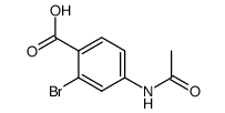 4-acetamido-2-bromobenzoic acid结构式