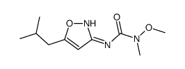 1-methoxy-1-methyl-3-[5-(2-methylpropyl)-1,2-oxazol-3-yl]urea Structure