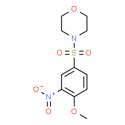 4-[(4-Methoxy-3-nitrobenzene)sulfonyl]Morpholine Structure