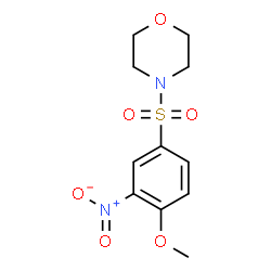 4-[(4-Methoxy-3-nitrobenzene)sulfonyl]Morpholine structure