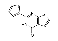 2-thiophen-2-yl-3H-thieno[2,3-d]pyrimidin-4-one结构式